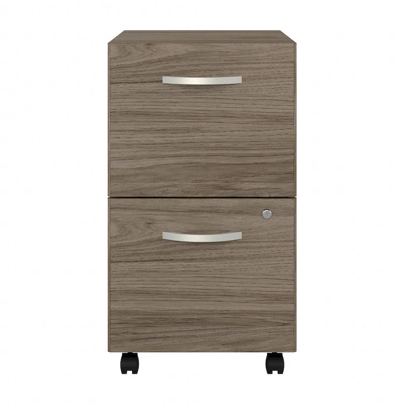 2-Drawer Mobile File Cabinet with Locking Drawers and Casters
