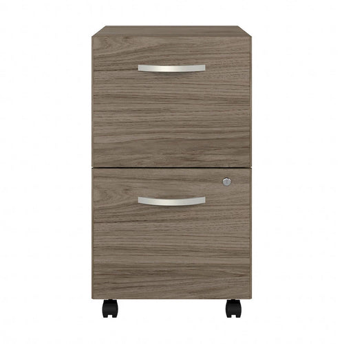 2-Drawer Mobile File Cabinet with Locking Drawers and Casters