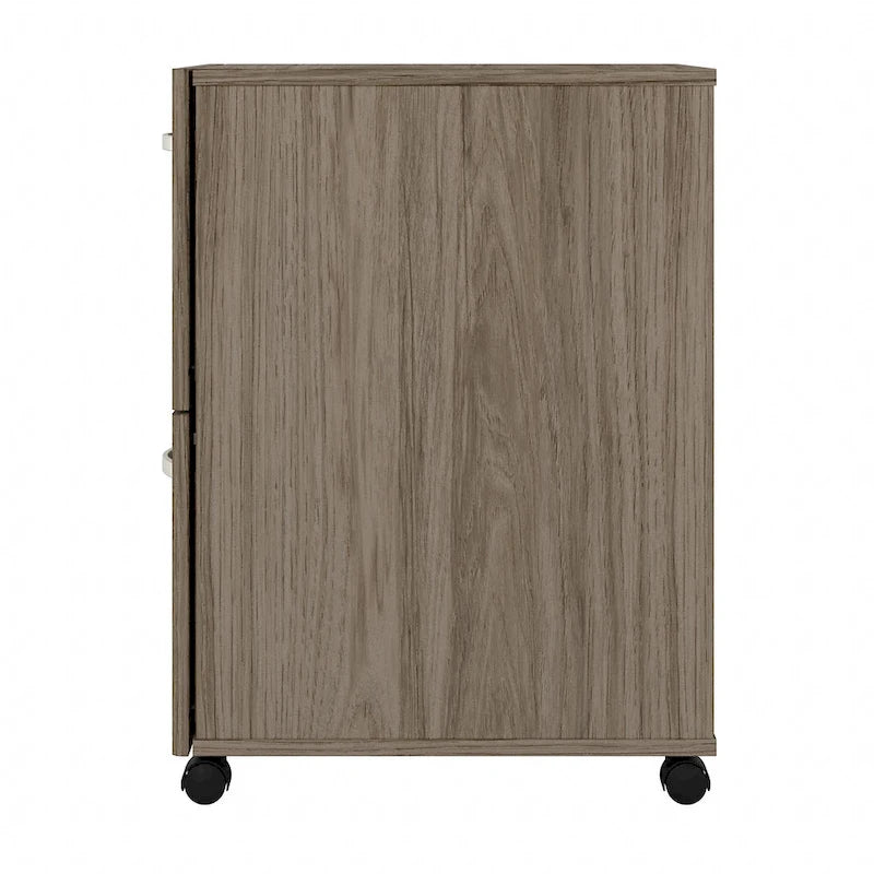 2-Drawer Mobile File Cabinet with Locking Drawers and Casters