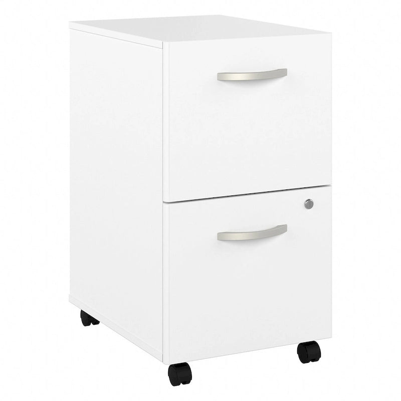 2-Drawer Mobile File Cabinet with Locking Drawers and Casters