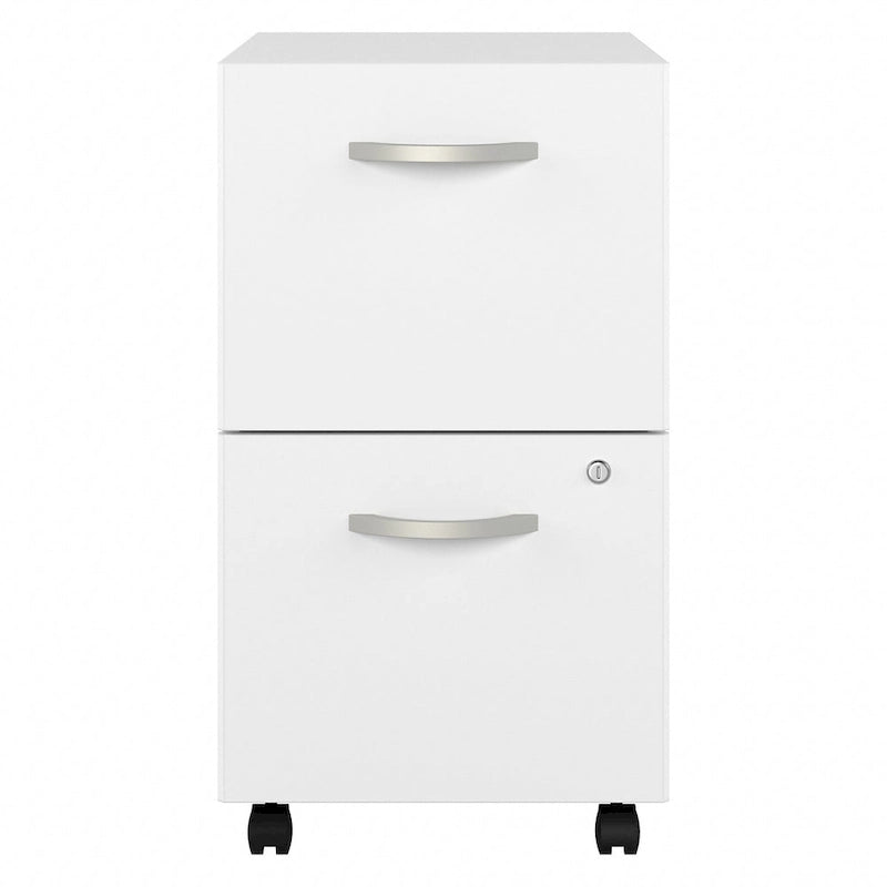2-Drawer Mobile File Cabinet with Locking Drawers and Casters