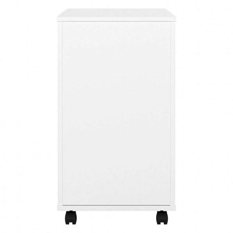 2-Drawer Mobile File Cabinet with Locking Drawers and Casters