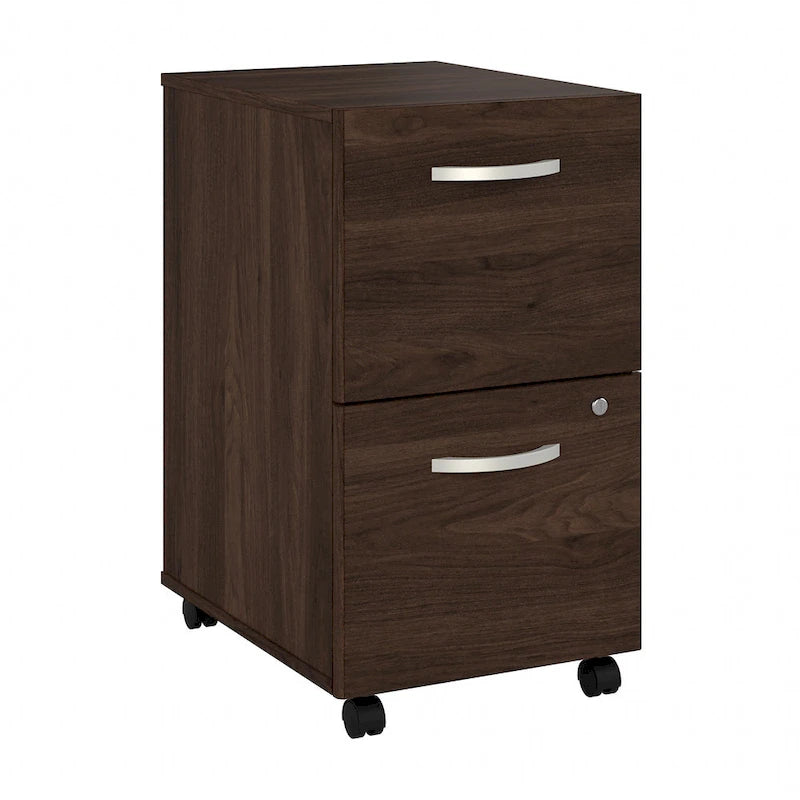 2-Drawer Mobile File Cabinet with Locking Drawers and Casters