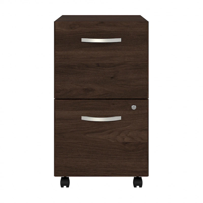 2-Drawer Mobile File Cabinet with Locking Drawers and Casters
