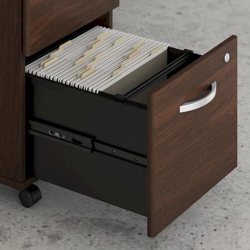 2-Drawer Mobile File Cabinet with Locking Drawers and Casters