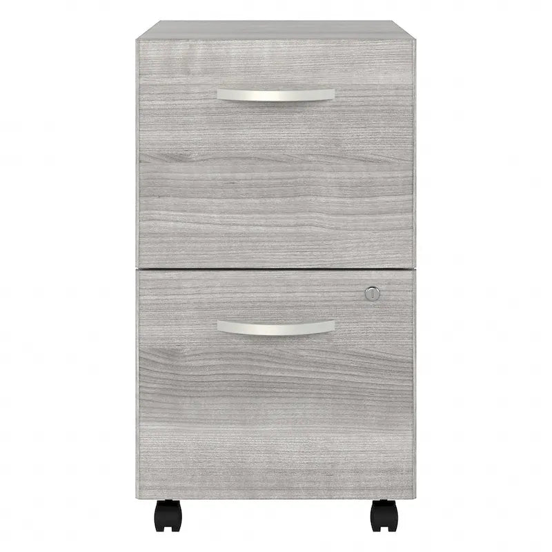2-Drawer Mobile File Cabinet with Locking Drawers and Casters