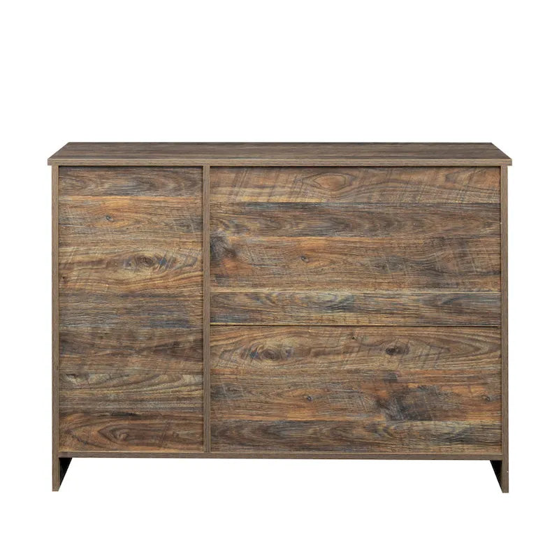 Modern Wood Buffet Sideboard with 3 Doors & 2 Drawers