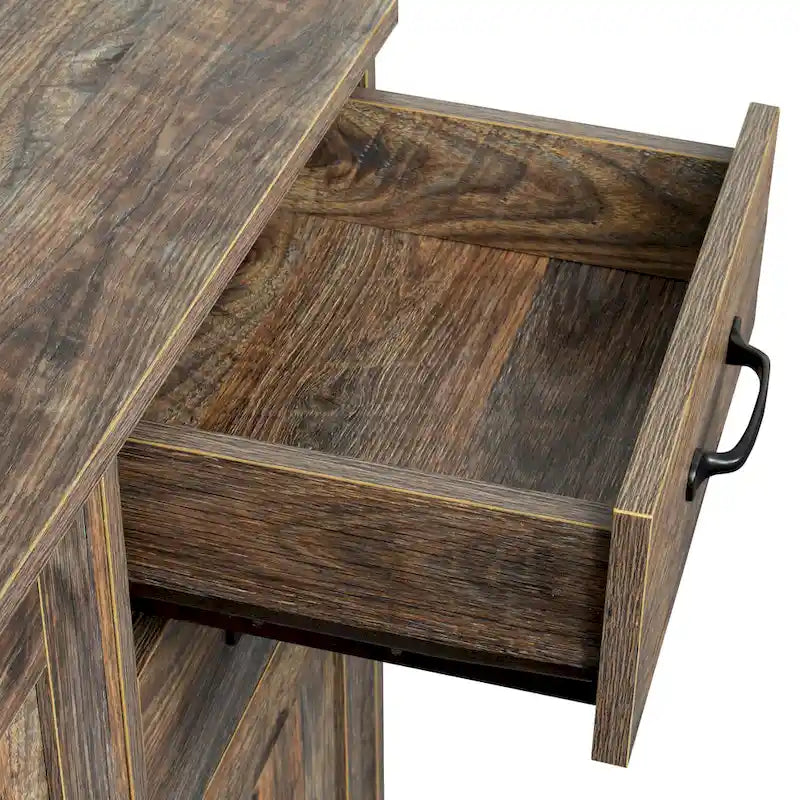 Modern Wood Buffet Sideboard with 3 Doors & 2 Drawers