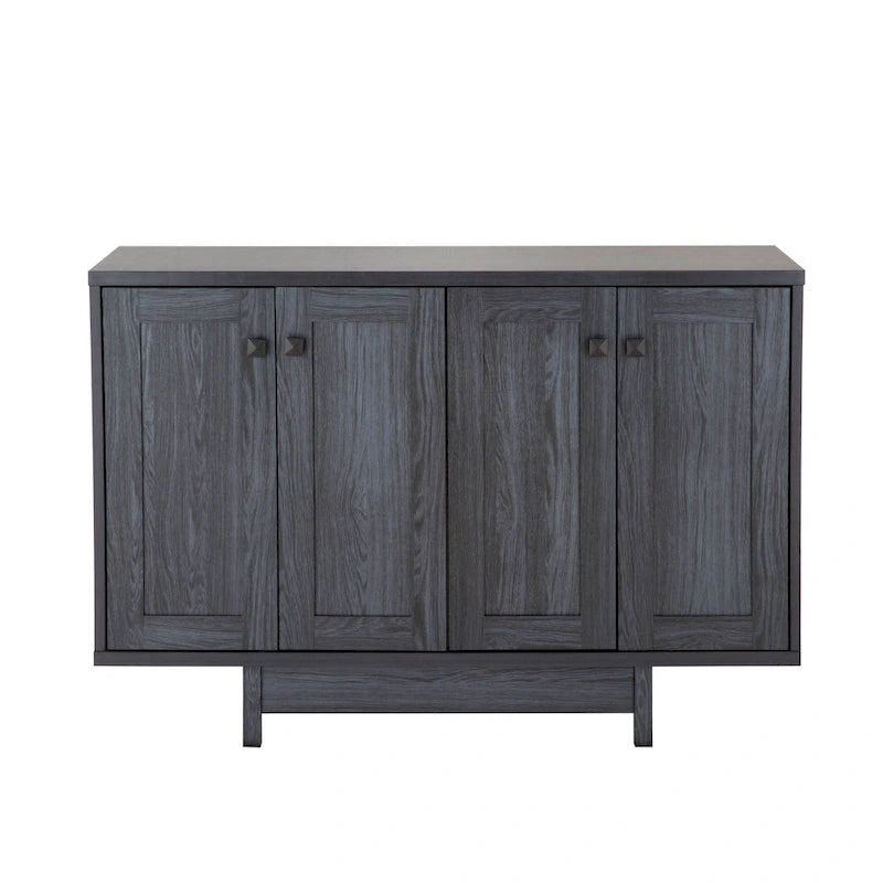 Rustic Wood Sideboard Storage Cabinet with 2 Doors – 47 Inch