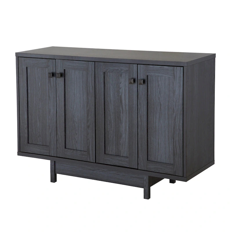 Rustic Wood Sideboard Storage Cabinet with 2 Doors – 47 Inch