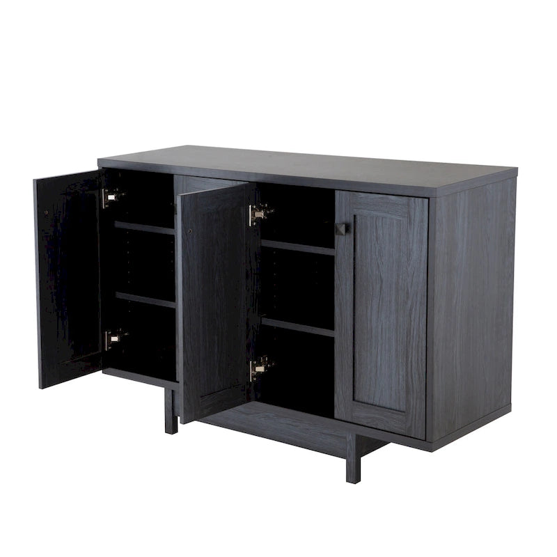 Rustic Wood Sideboard Storage Cabinet with 2 Doors – 47 Inch