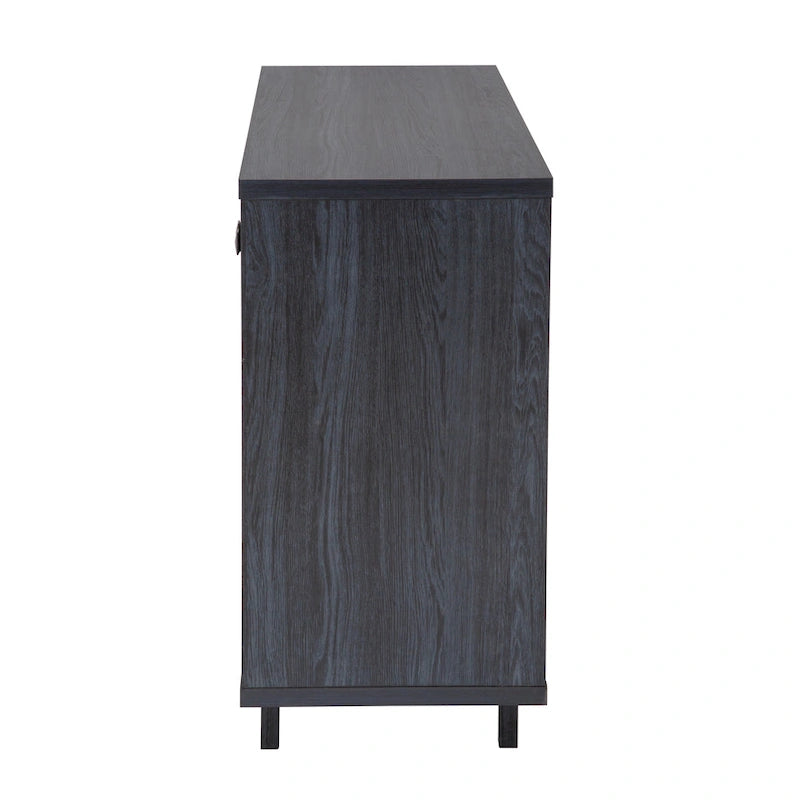 Rustic Wood Sideboard Storage Cabinet with 2 Doors – 47 Inch