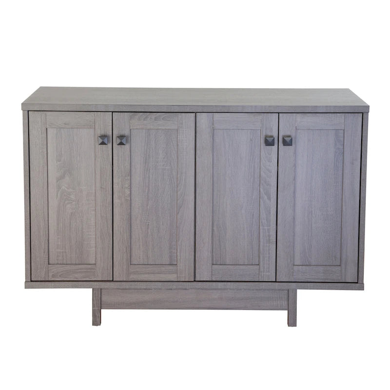Rustic Wood Sideboard Storage Cabinet with 2 Doors – 47 Inch
