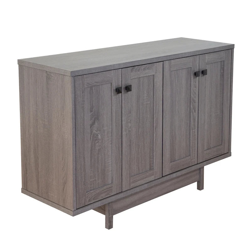 Rustic Wood Sideboard Storage Cabinet with 2 Doors – 47 Inch