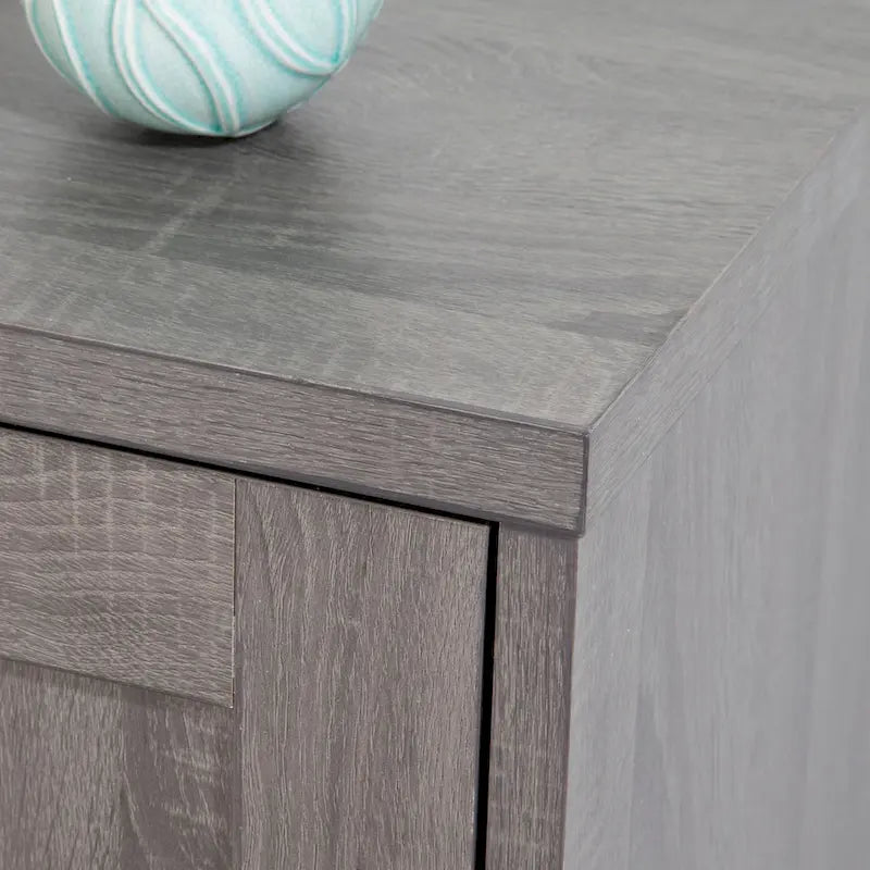 Rustic Wood Sideboard Storage Cabinet with 2 Doors – 47 Inch