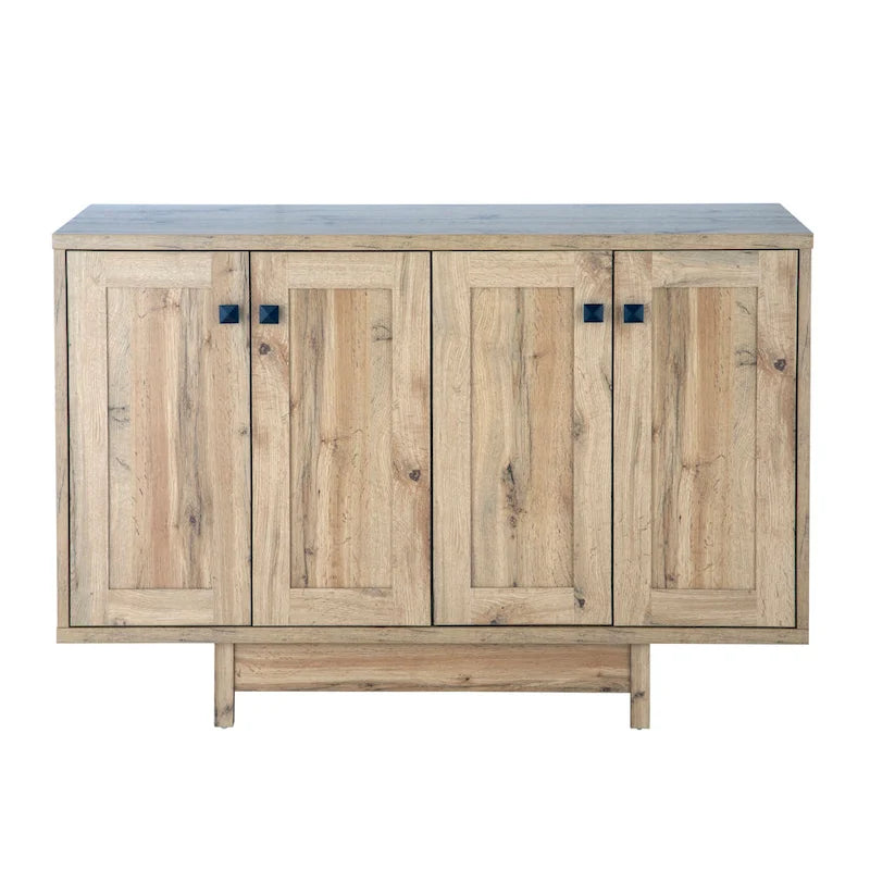 Rustic Wood Sideboard Storage Cabinet with 2 Doors – 47 Inch
