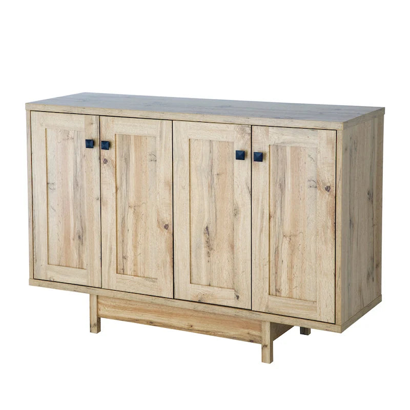 Rustic Wood Sideboard Storage Cabinet with 2 Doors – 47 Inch