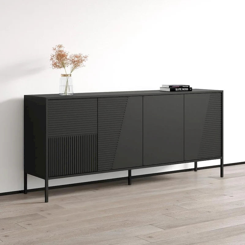 Modern Matte Sideboard Buffet Cabinet with Wide Storage