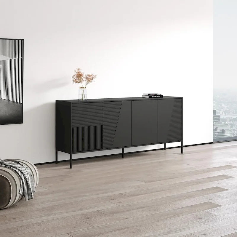 Modern Matte Sideboard Buffet Cabinet with Wide Storage