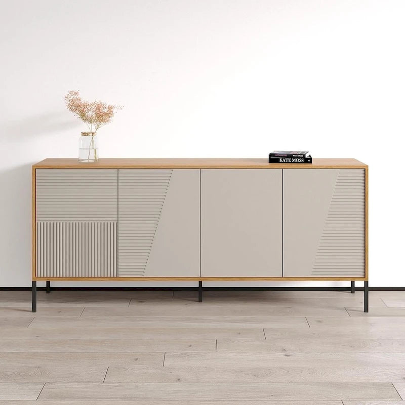 Modern Matte Sideboard Buffet Cabinet with Wide Storage