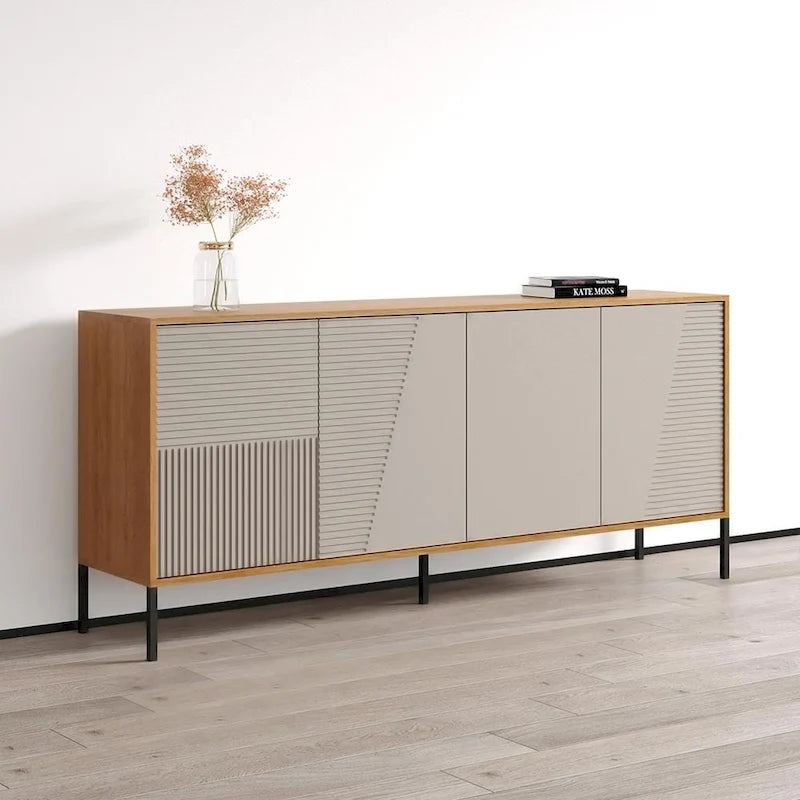 Modern Matte Sideboard Buffet Cabinet with Wide Storage