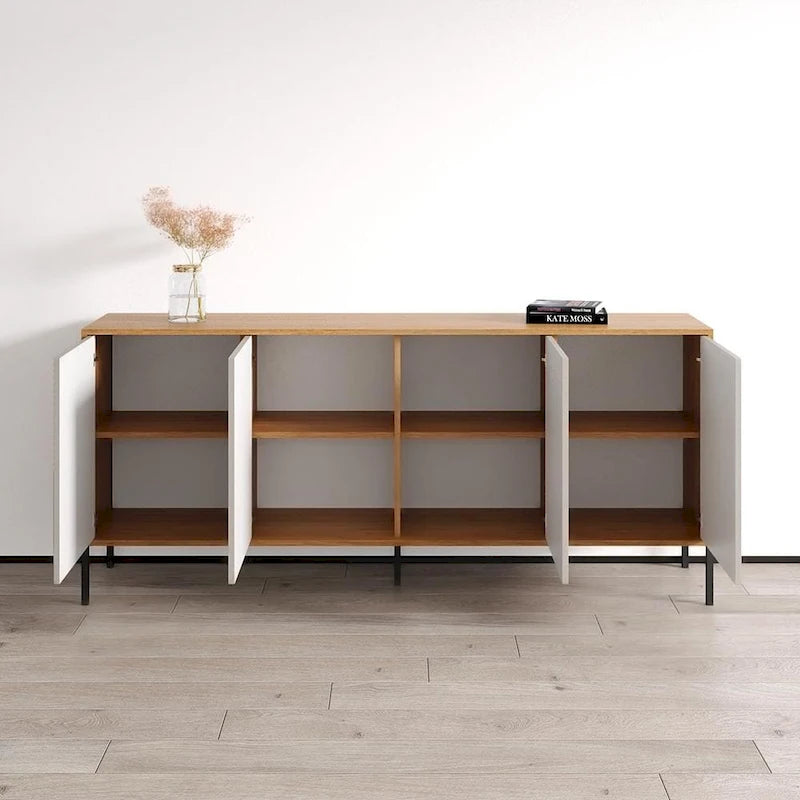 Modern Matte Sideboard Buffet Cabinet with Wide Storage