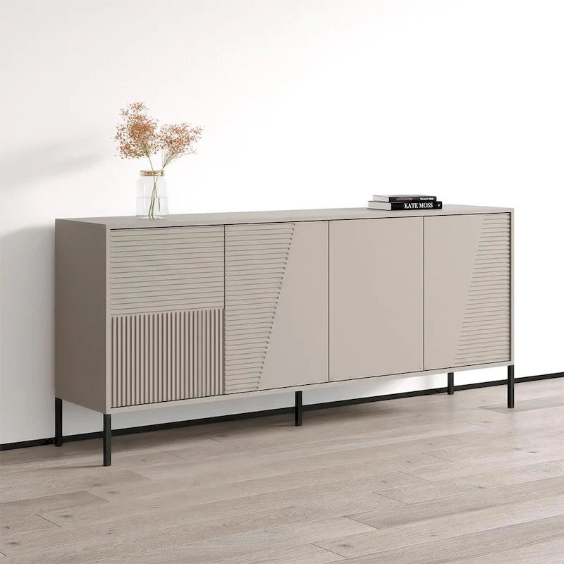 Modern Matte Sideboard Buffet Cabinet with Wide Storage