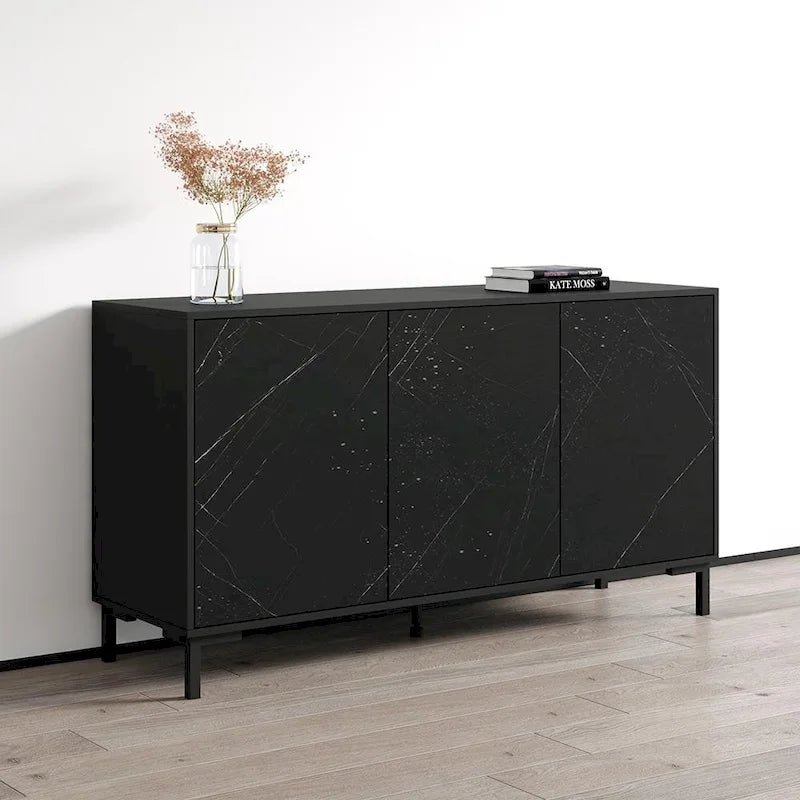 Modern Matte Sideboard Storage Cabinet