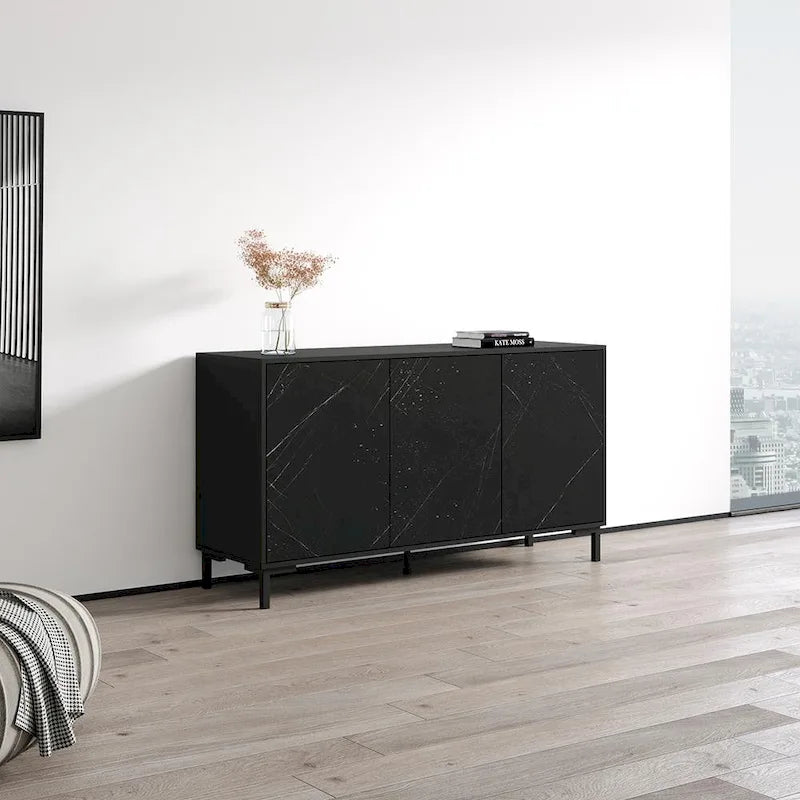 Modern Matte Sideboard Storage Cabinet