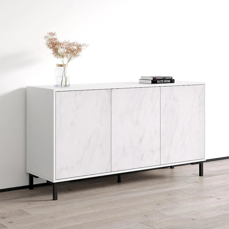 Modern Matte Sideboard Storage Cabinet