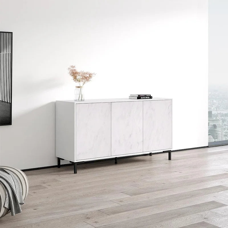 Modern Matte Sideboard Storage Cabinet