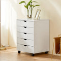 5-Drawer Mobile Storage Cabinet with Locking Wheels