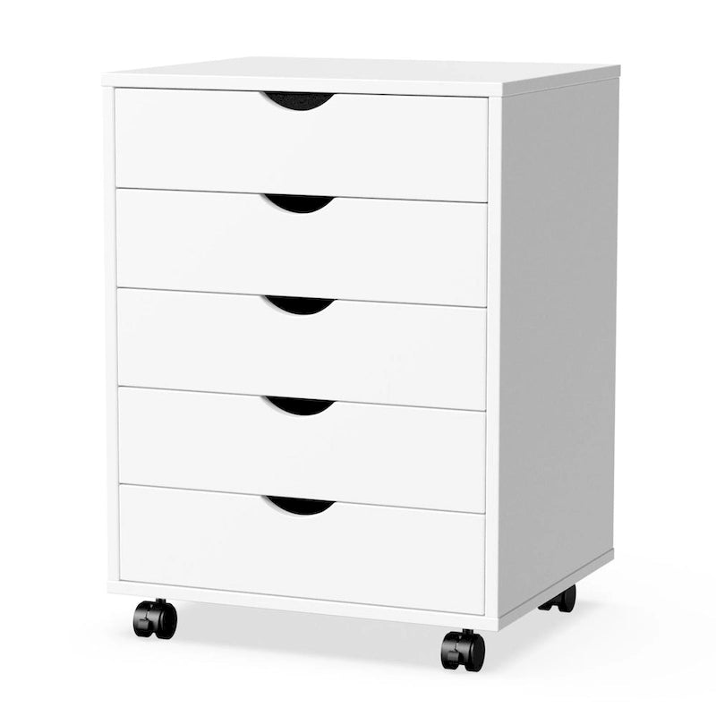 5-Drawer Mobile Storage Cabinet with Locking Wheels
