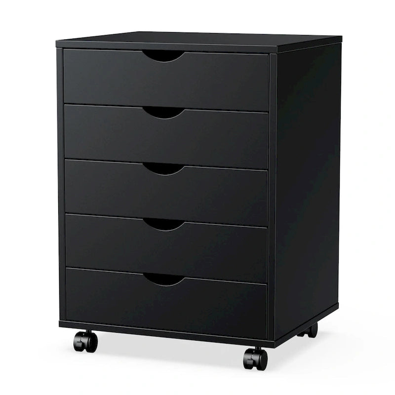 5-Drawer Mobile Storage Cabinet with Locking Wheels