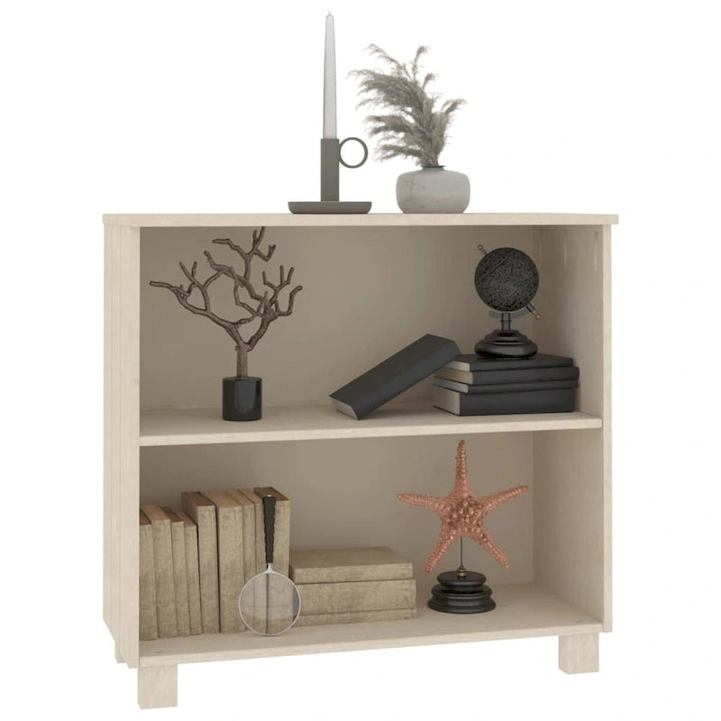 Solid Pine Wood Sideboard with 2 Open Shelves
