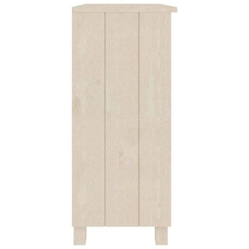 Solid Pine Wood Sideboard with 2 Open Shelves