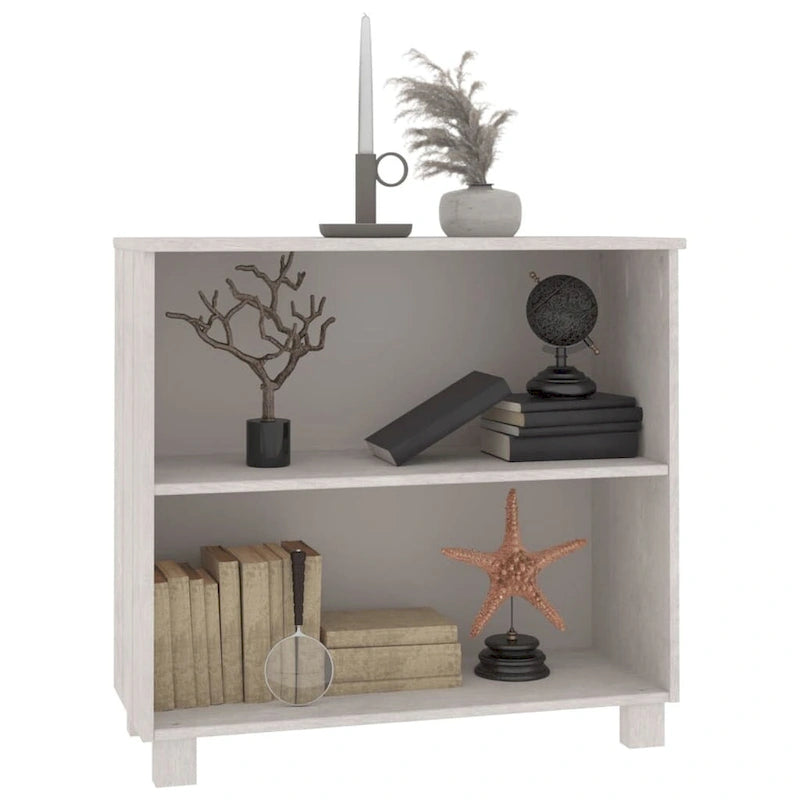 Solid Pine Wood Sideboard with 2 Open Shelves