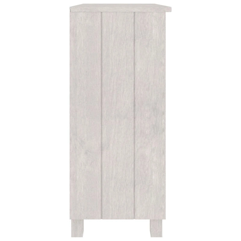 Solid Pine Wood Sideboard with 2 Open Shelves