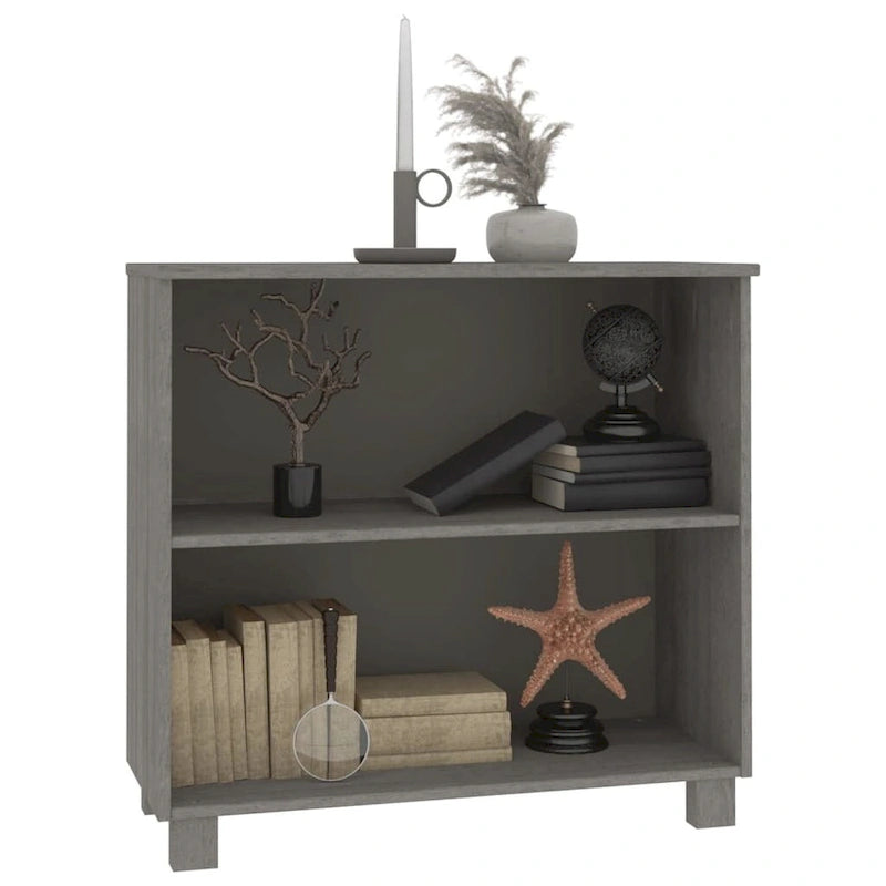 Solid Pine Wood Sideboard with 2 Open Shelves