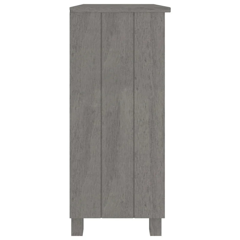 Solid Pine Wood Sideboard with 2 Open Shelves