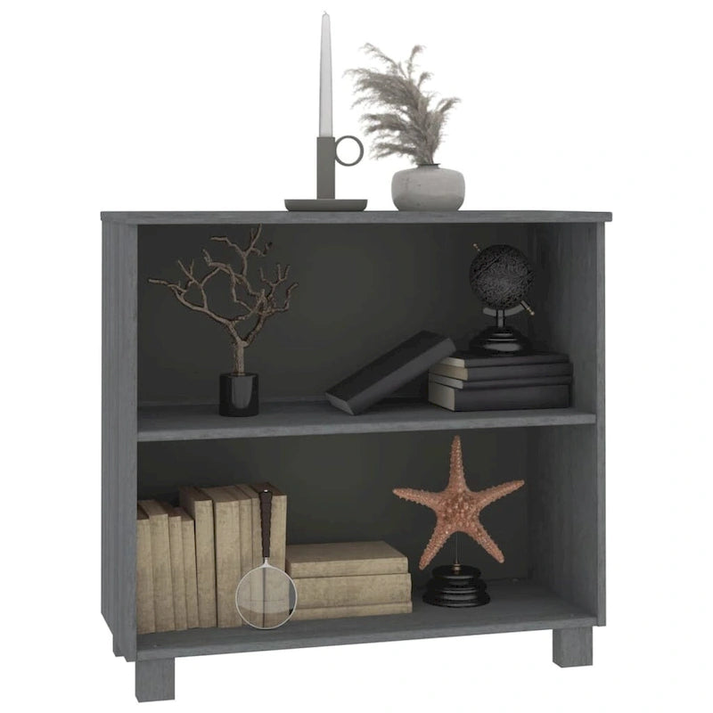 Solid Pine Wood Sideboard with 2 Open Shelves