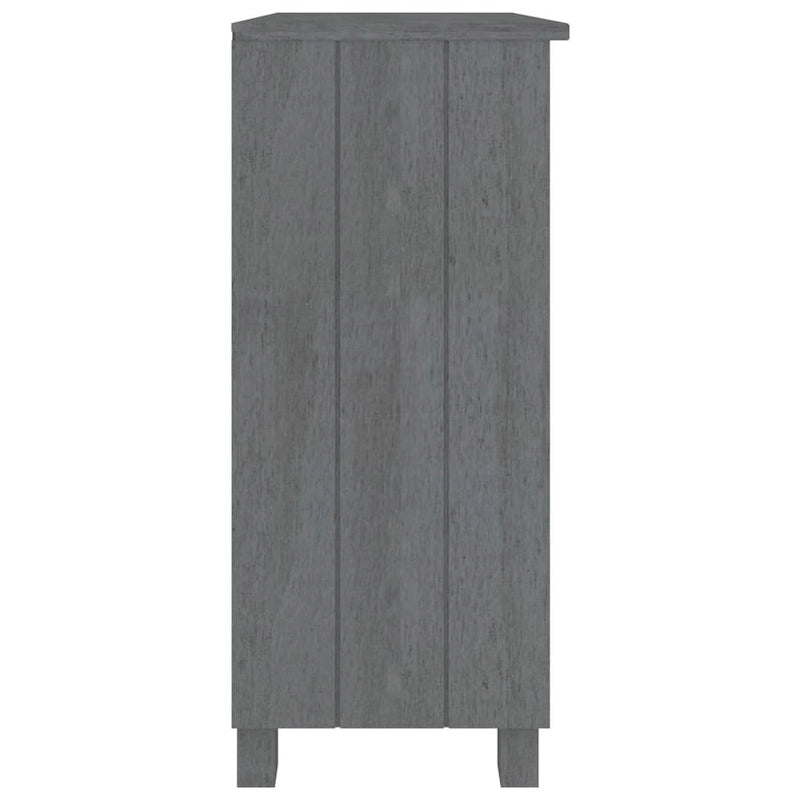 Solid Pine Wood Sideboard with 2 Open Shelves