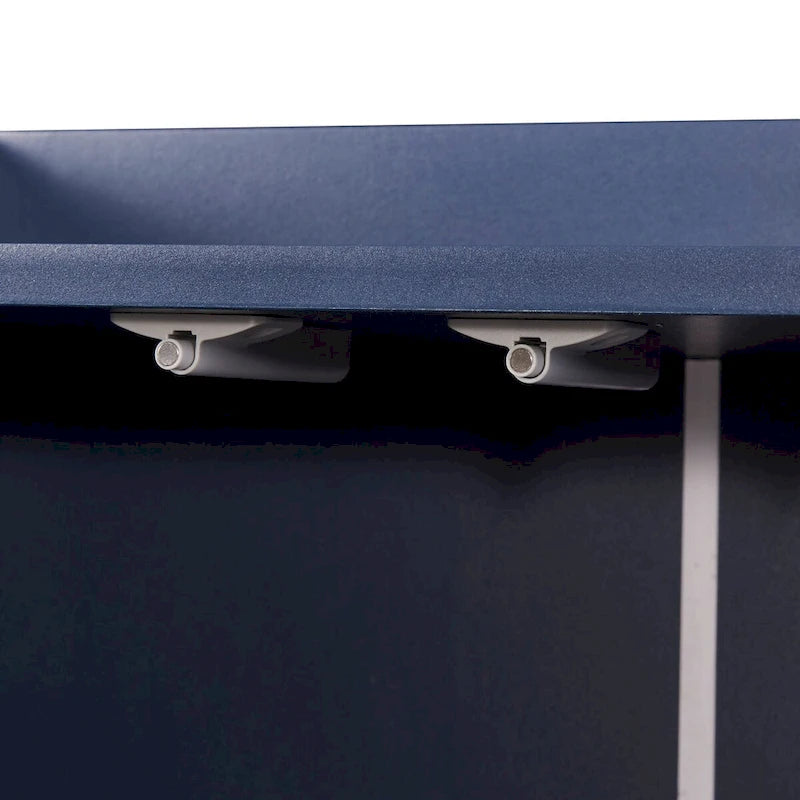Modern Sideboard Buffet Cabinet with Push-Open Doors and Metal Legs