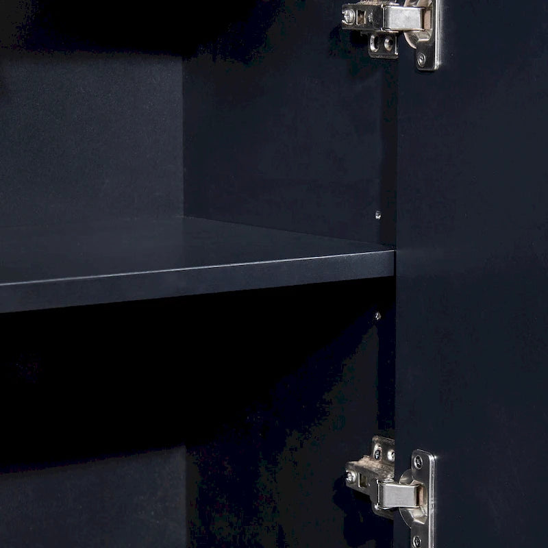 Slim Buffet Sideboard with Push-Open Doors & Adjustable Shelves