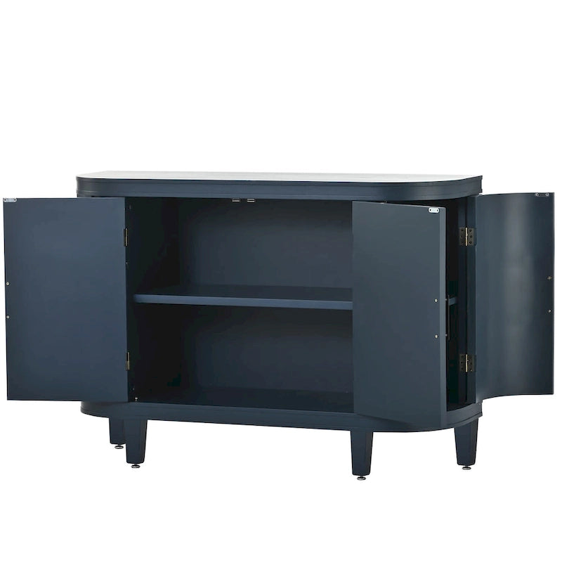 Storage Cabinet with Antique Pattern Doors