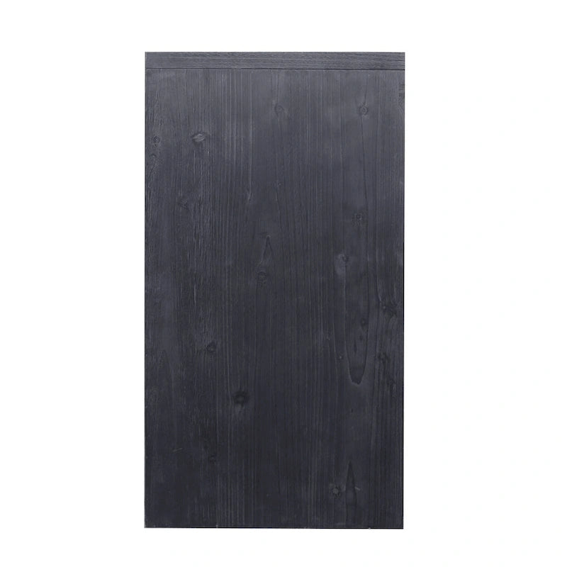 Farmhouse 4-Door Wooden Accent Cabinet with Hexagonal Panel Detail
