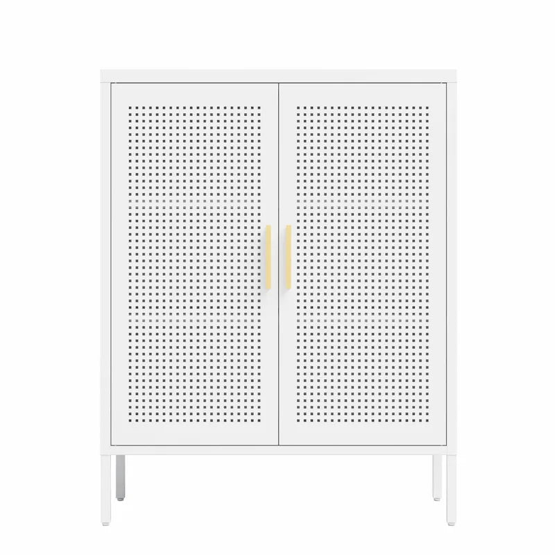 Heavy-Duty Steel Lockable Storage Cabinet with 2 Doors and Adjustable Shelves