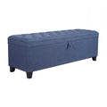 Extra Long Diamond-Tufted Flip-Top Storage Ottoman Bench | Entryway & Bed End