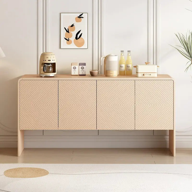 60-Inch 4-Door Minimalist Storage Sideboard