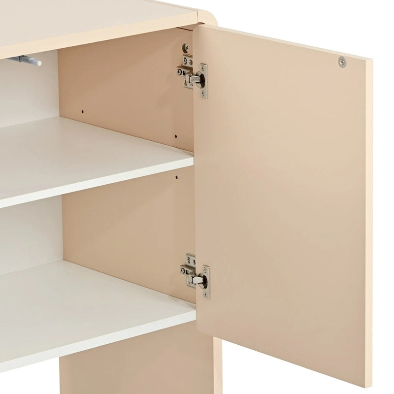 60-Inch 4-Door Minimalist Storage Sideboard